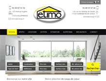 Tablet Screenshot of agence-etimo.com